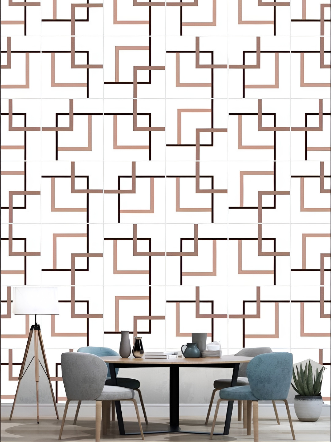 

Aura White & Black 3D Printed Self Adhesive Wall Sticker