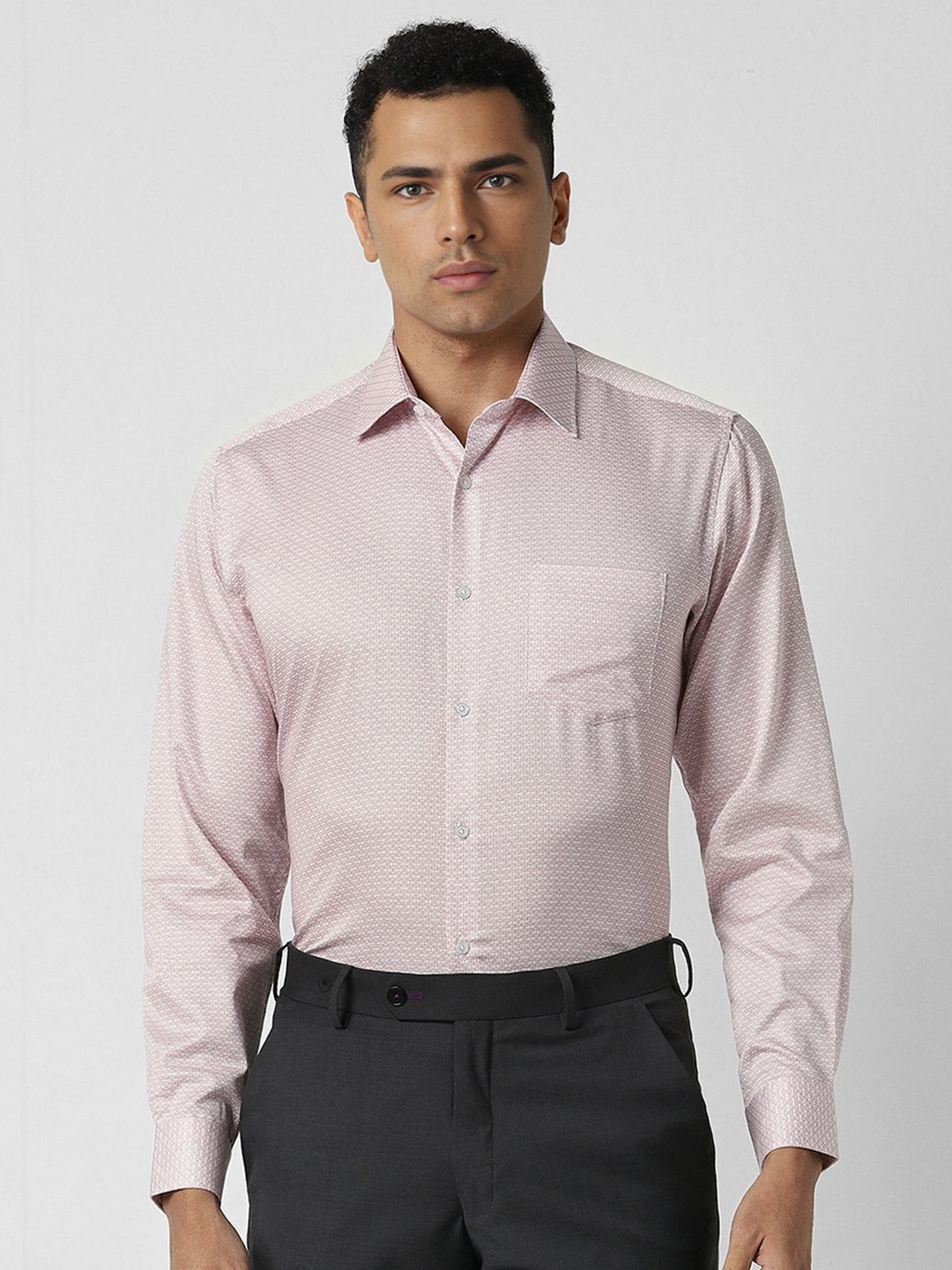 

Van Heusen Men Opaque Printed Party Shirt, Red
