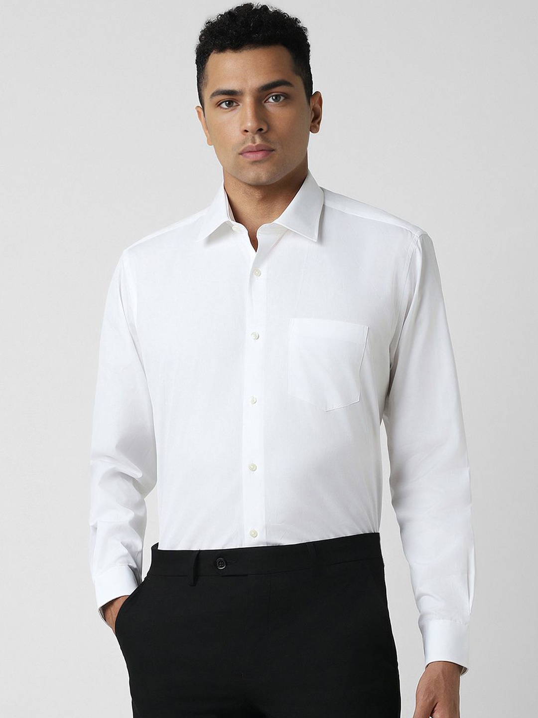 

Van Heusen Men Opaque Formal Shirt, White