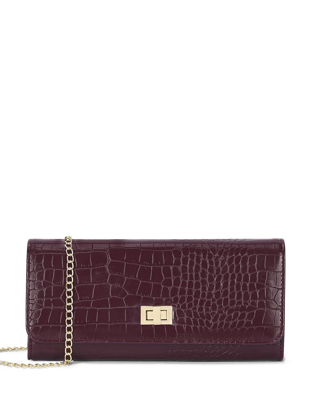 

Lavie Textured Envelope Clutch, Maroon