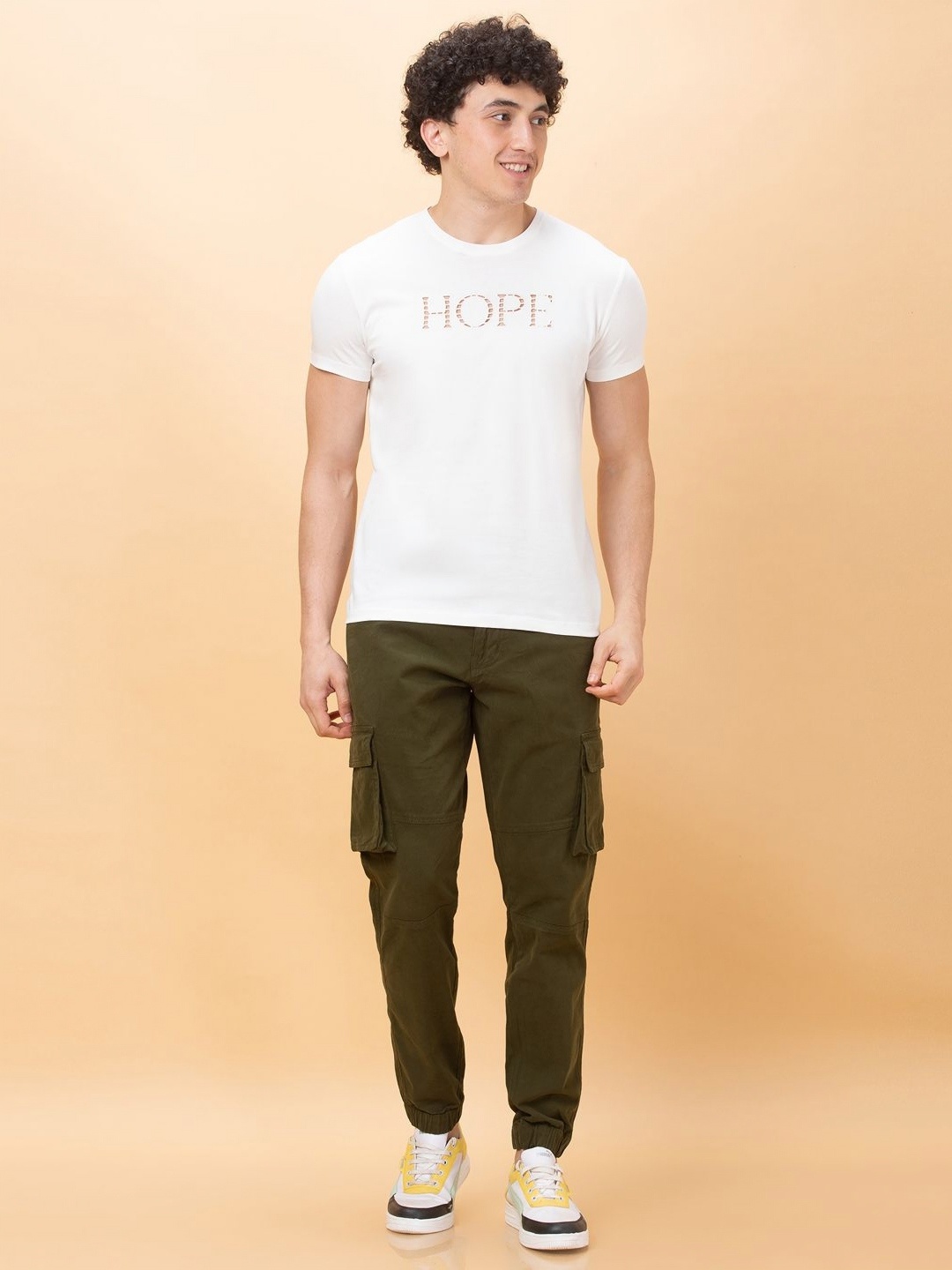 

Being Human Men Typography T-shirt, White