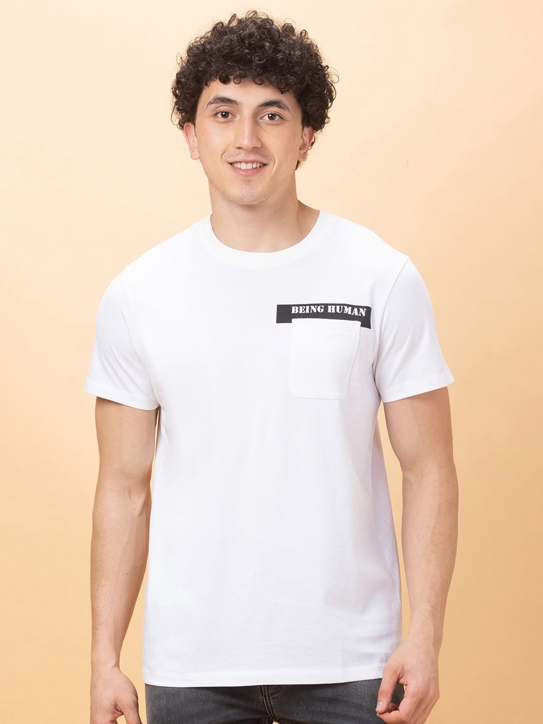 

Being Human Men Pockets T-shirt, White