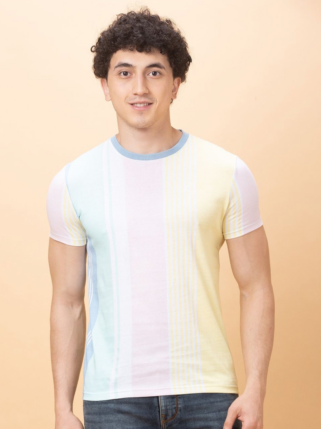 

Being Human Men Striped T-shirt, Green