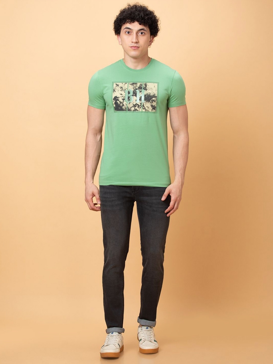 

Being Human Men Printed Pockets T-shirt, Green