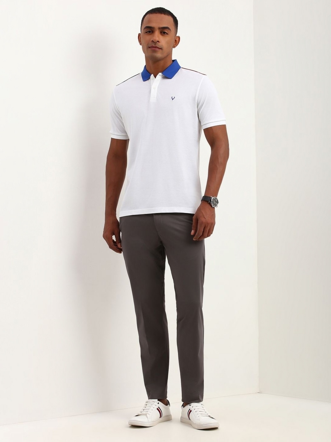 

Allen Solly Men Polo Collar T-shirt, White
