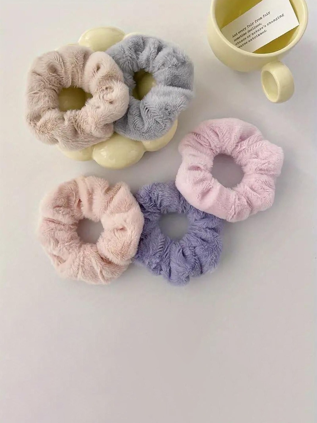 

DN Creation Women Set of 4 Ponytail Holders, Assorted