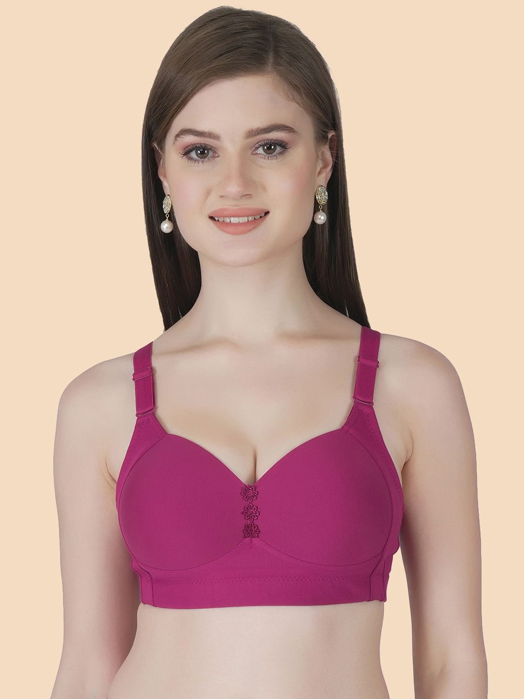 

Tweens Bra Full Coverage Lightly Padded, Burgundy