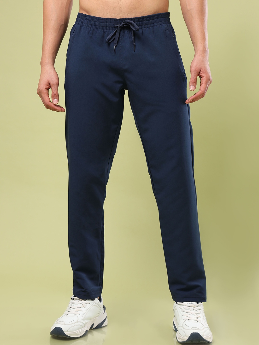 

Technosport Men Solid Relax Fit Sports Track Pant, Navy blue