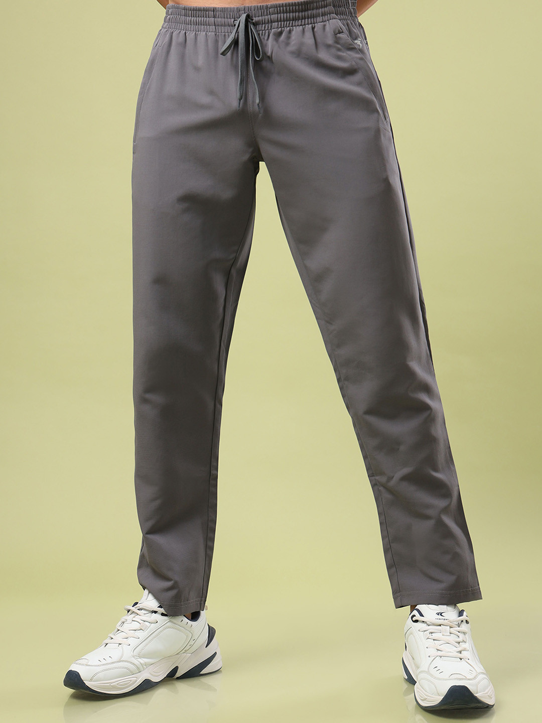 

Technosport Men Relaxed-Fit Rapid Dry Mid Rise Track Pants, Grey