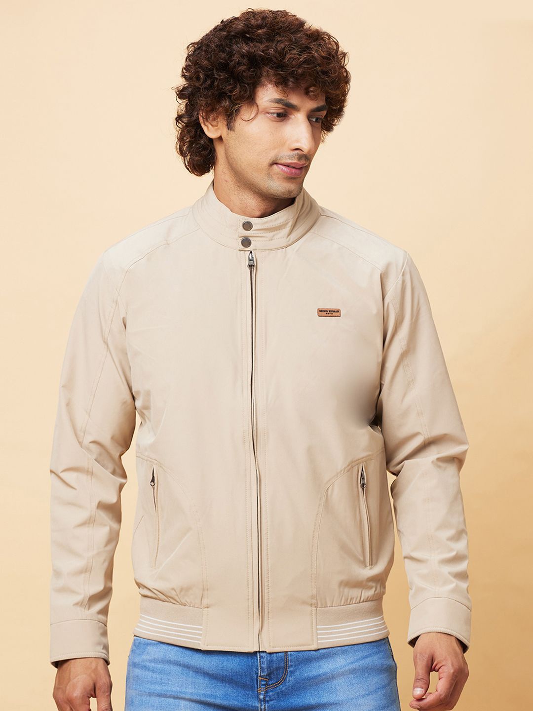 

Being Human Long Sleeves Jacket, Beige