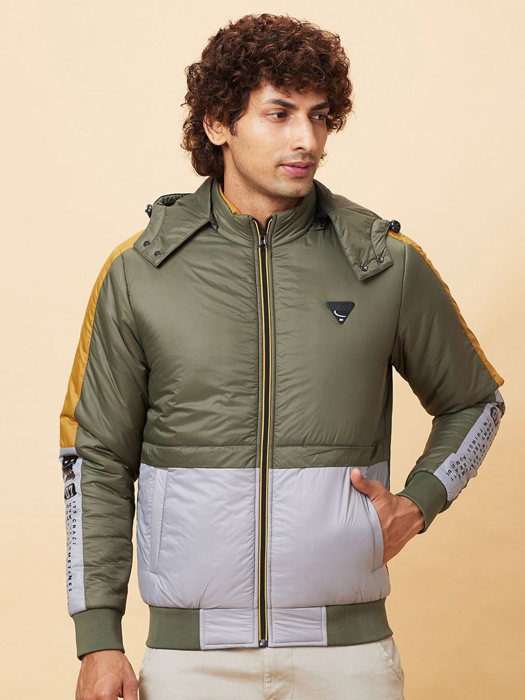 

Being Human Padded Jacket, Olive