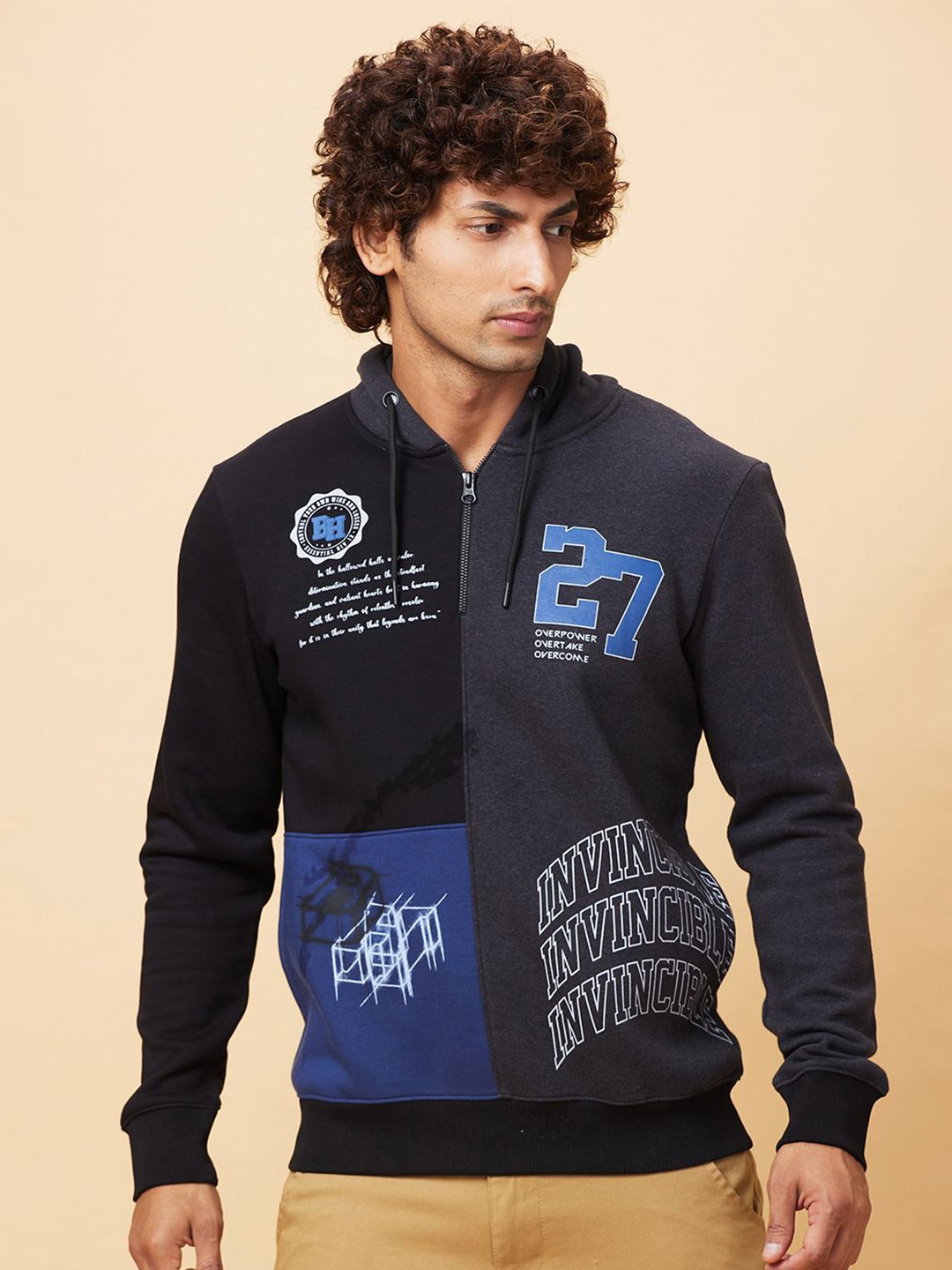 

Being Human Men Printed Sweatshirt, Black