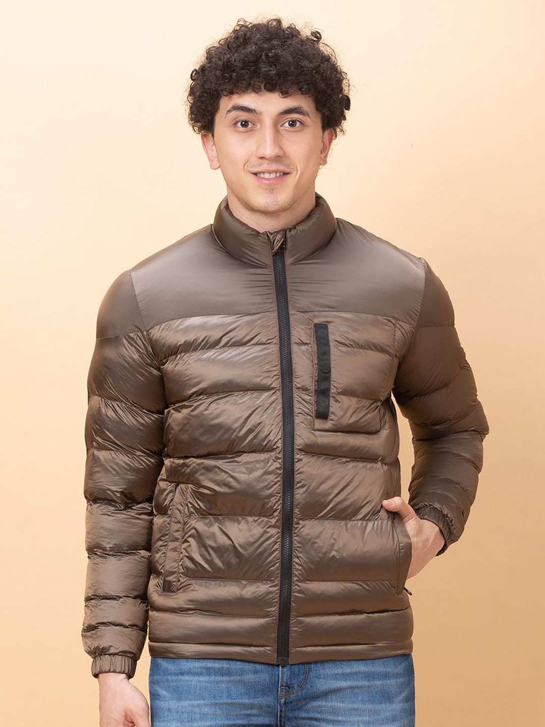 

Being Human Padded Jacket, Brown