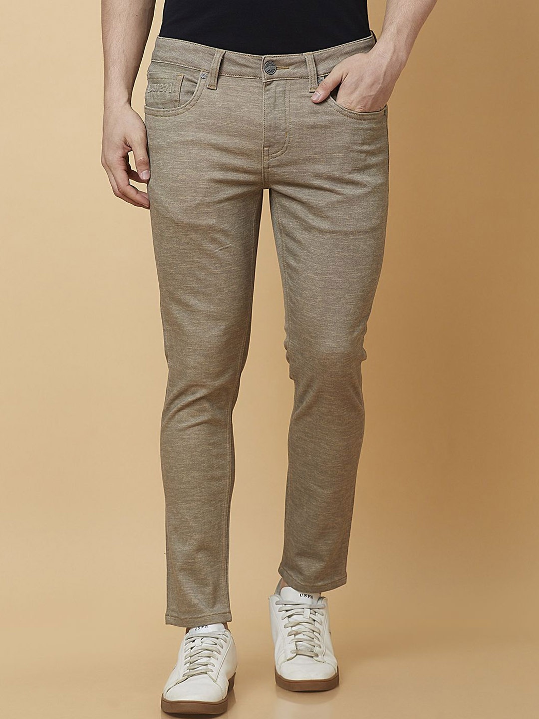 

Being Human Mid-Rise Trouser, Beige