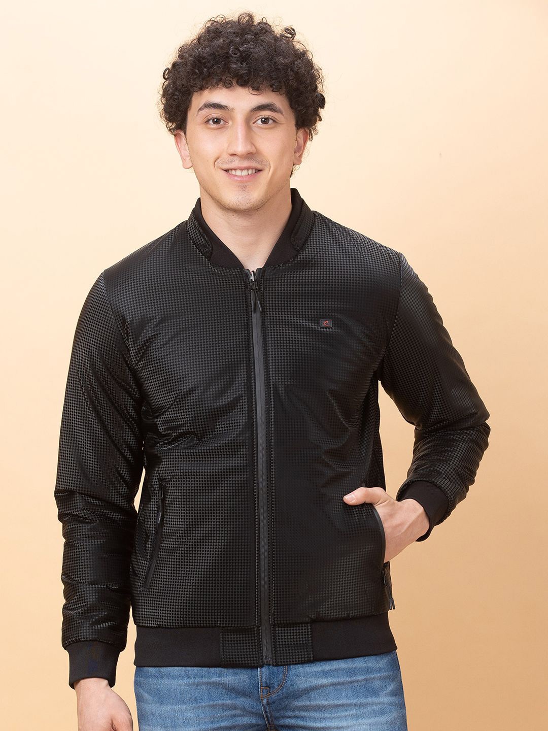 

Being Human Geometric Reversible Bomber Jacket, Black