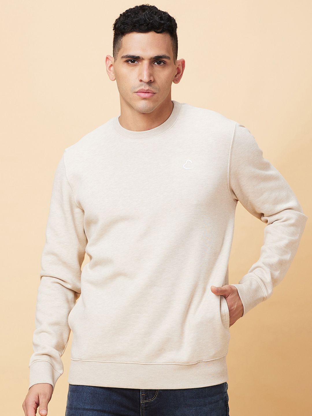 

Being Human Men Sweatshirt, Beige