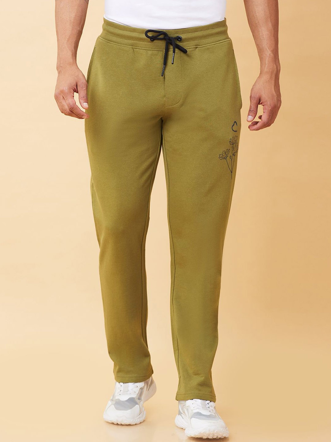 

Being Human Men Mid Rise Track Pants, Green