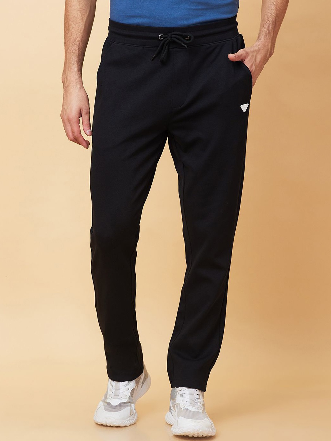 

Being Human Men Mid Rise Track Pants, Black