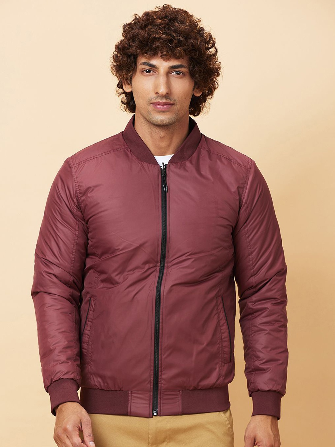 

Being Human Reversible Bomber Jacket, Burgundy