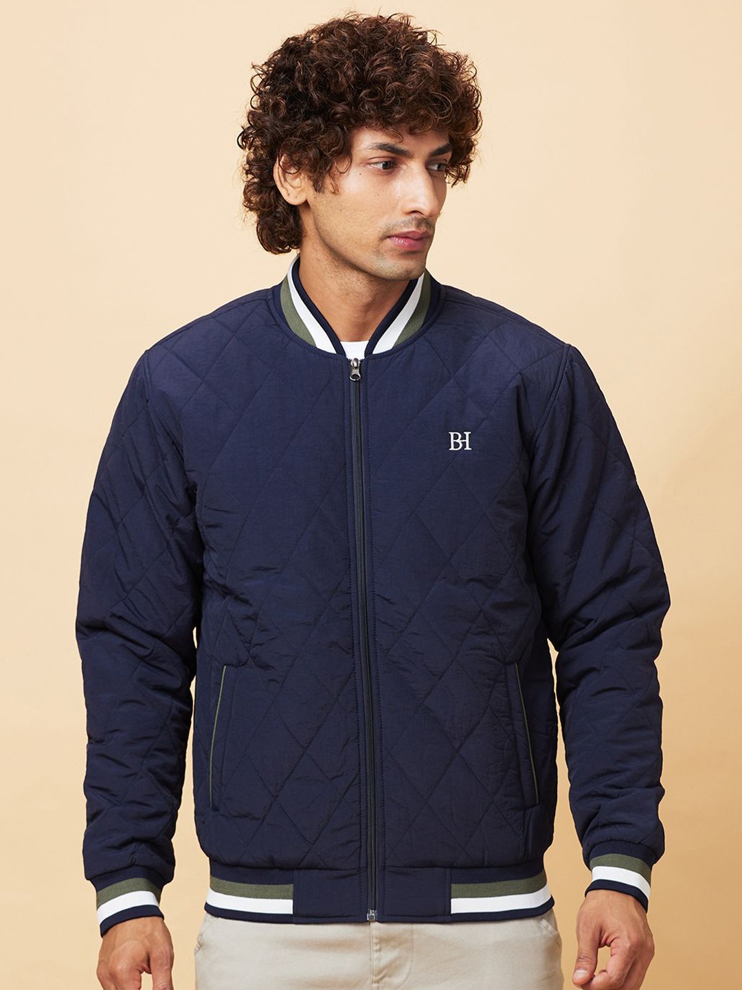 

Being Human Padded Jacket, Navy blue