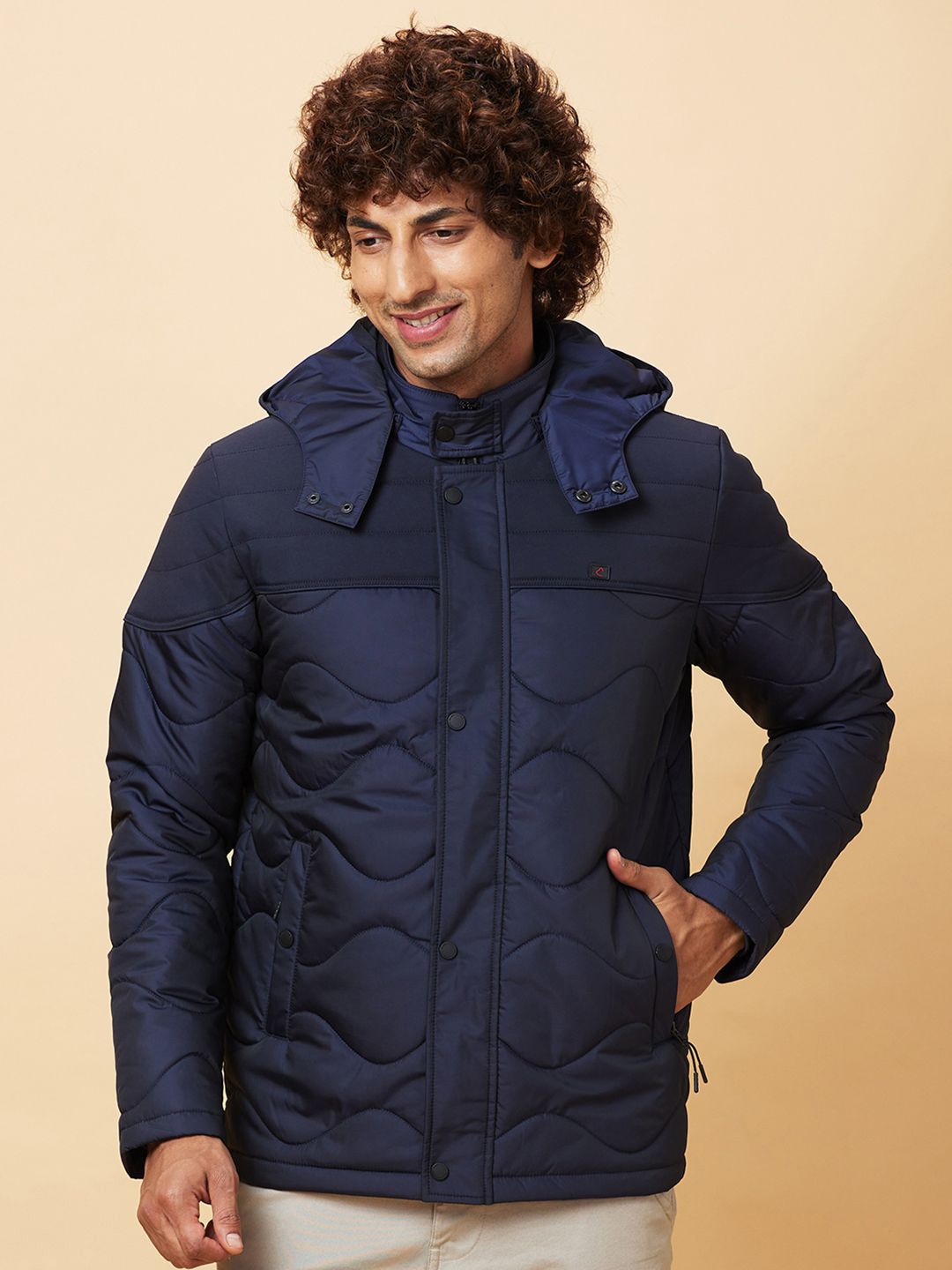 

Being Human Padded Jacket, Navy blue