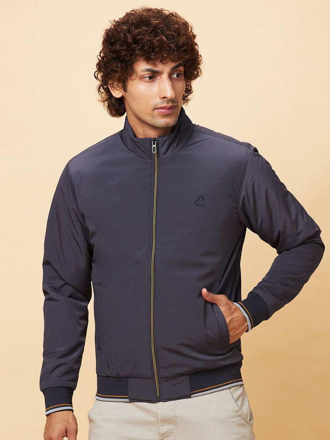 

Being Human Padded Jacket, Charcoal