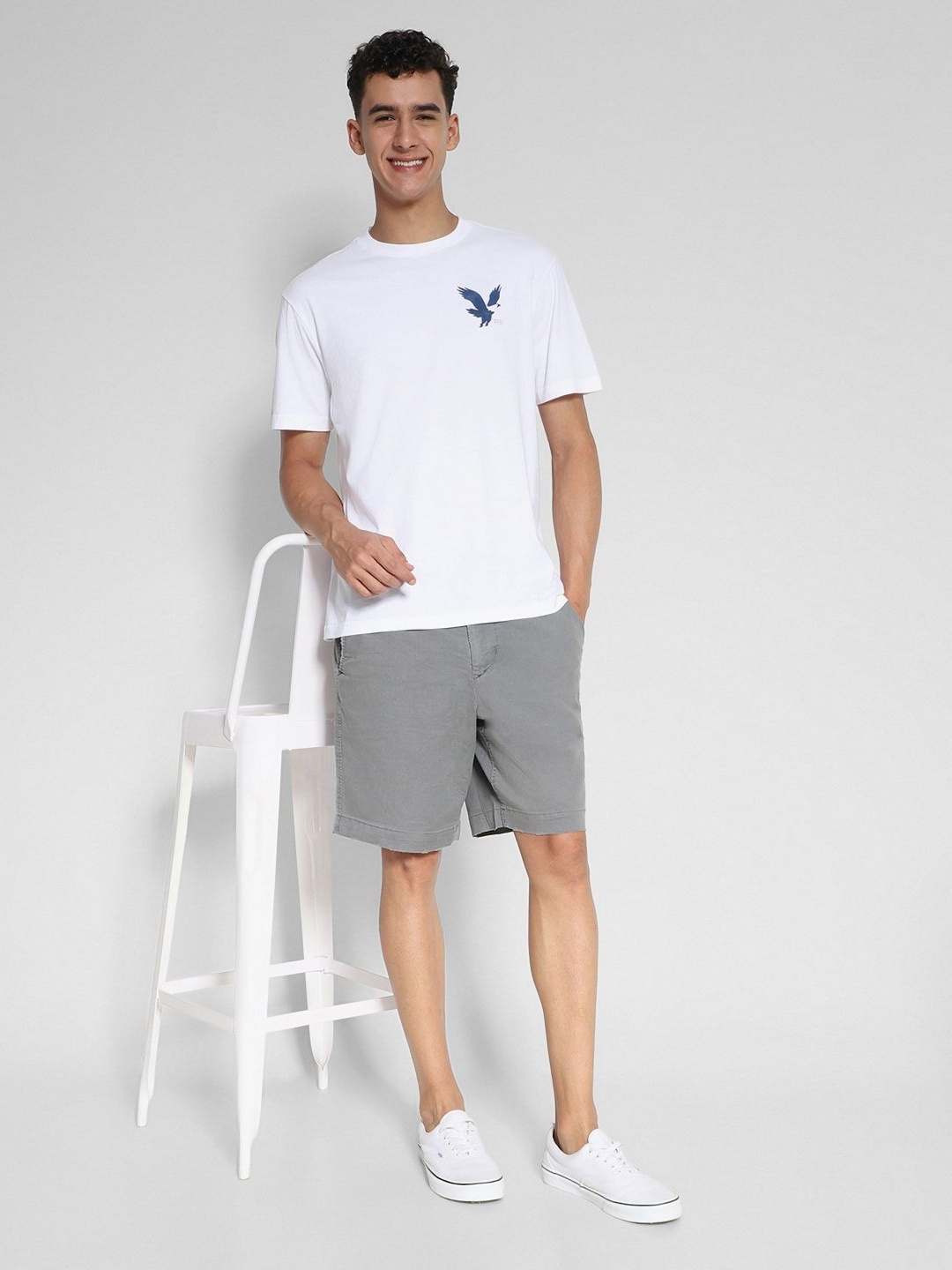

AMERICAN EAGLE OUTFITTERS Men Applique T-shirt, White