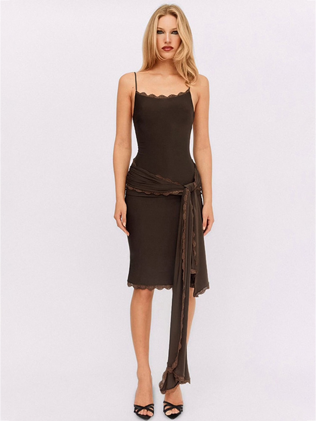 

LULU & SKY Sheath Dress, Brown