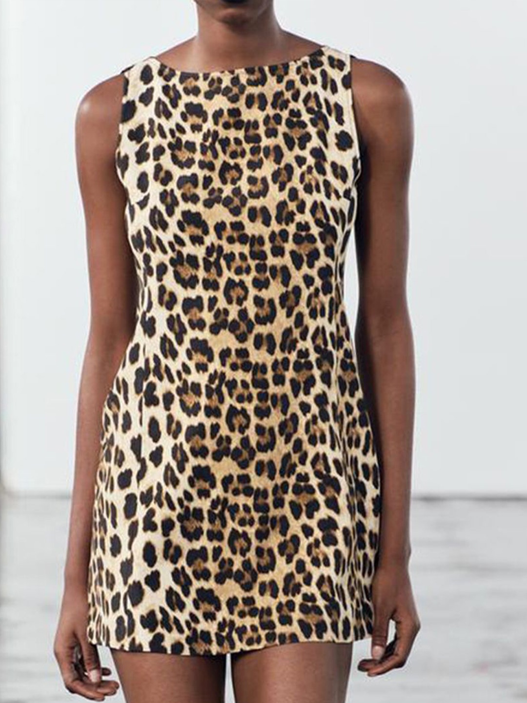 

LULU & SKY Animal Print Sheath Dress, Khaki