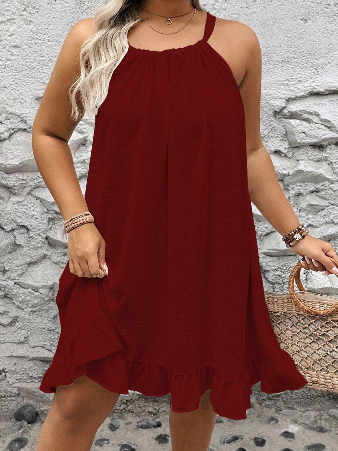 

LULU & SKY A-Line Dress, Red
