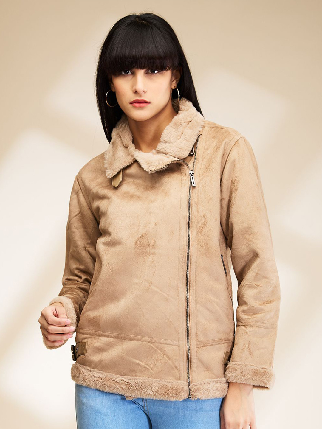 

Being Human Open Front Jacket, Brown