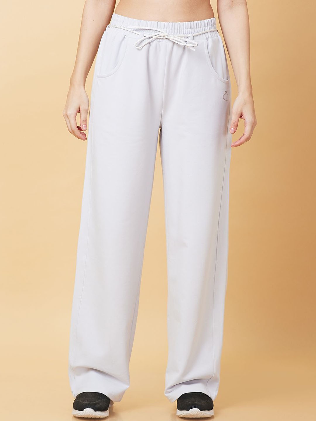 

Being Human Women Mid Rise Track Pants, Grey