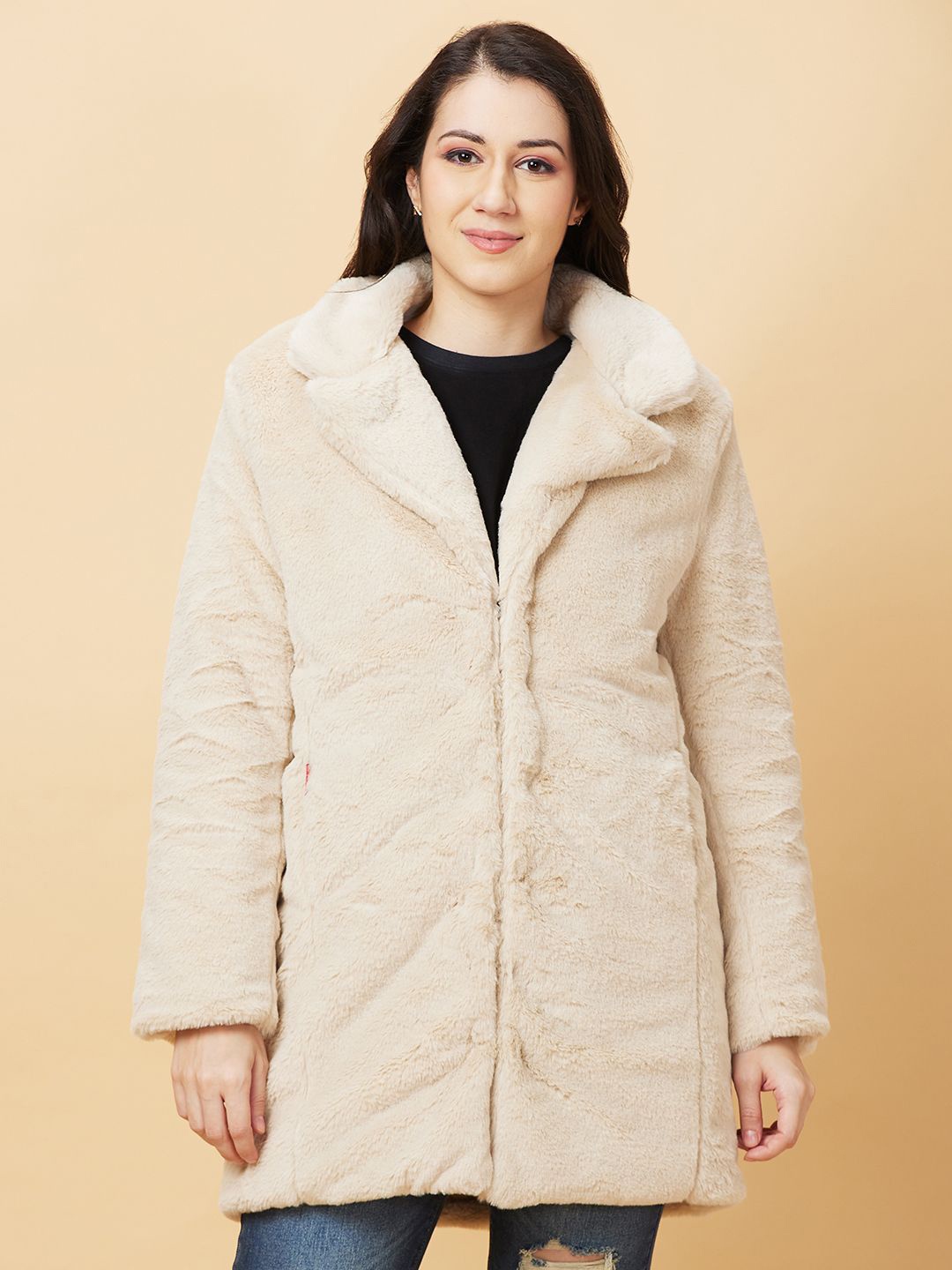 

Being Human Open Front Jacket, Beige