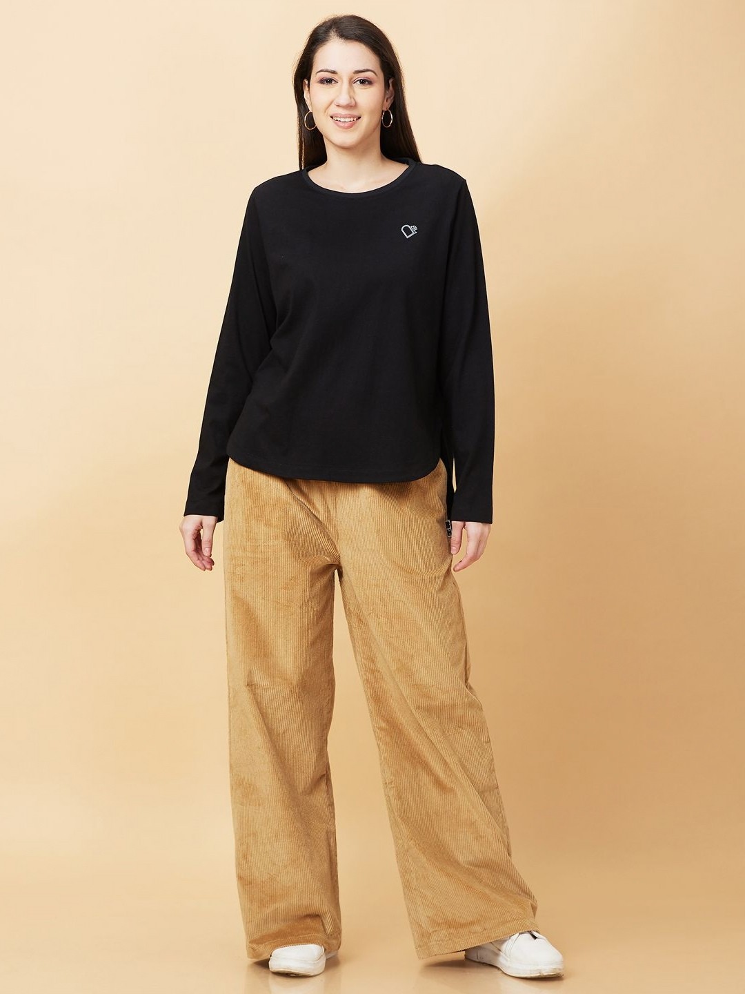 

Being Human Women Extended Sleeves T-shirt, Black