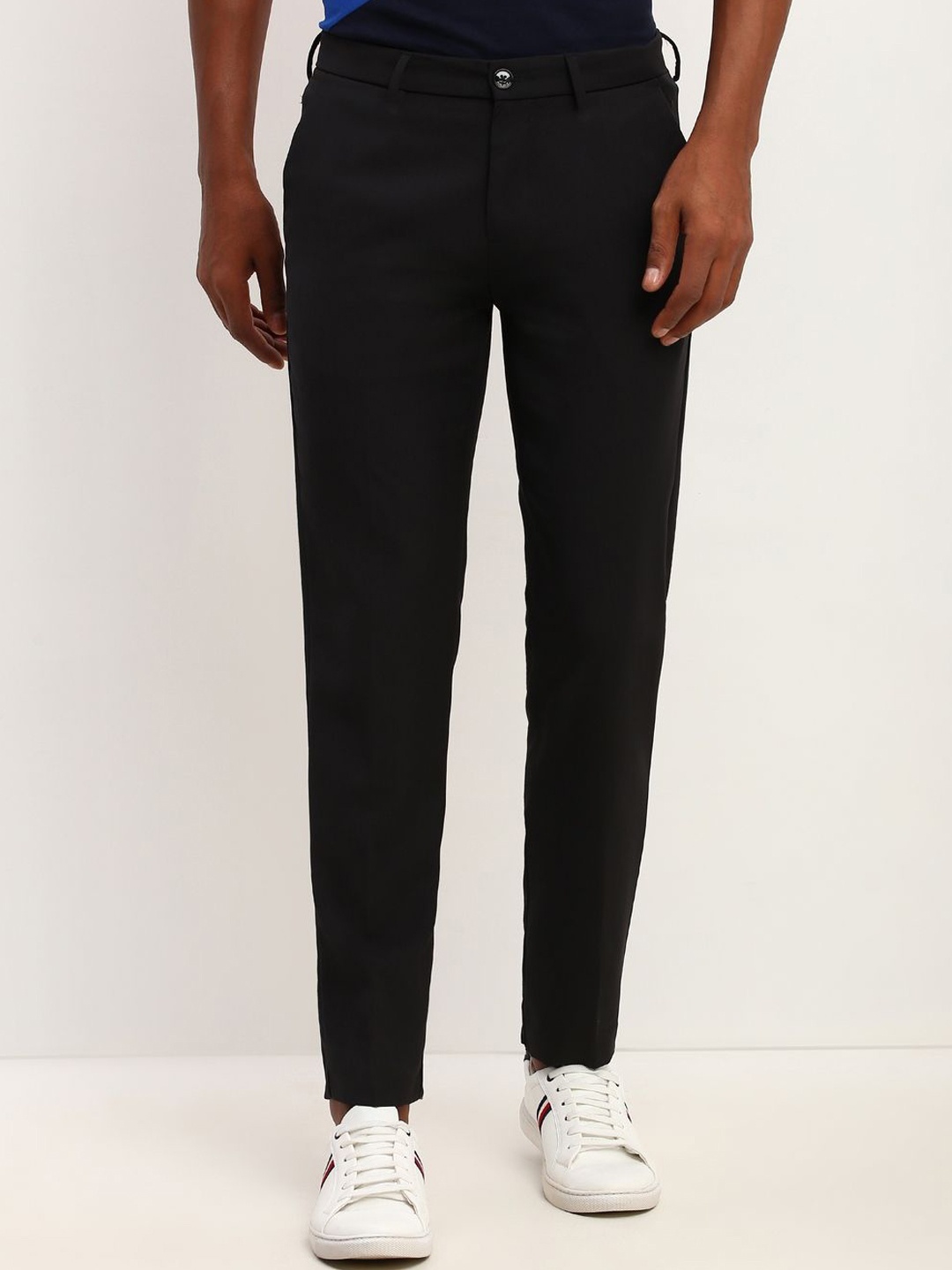 

Allen Solly Men Slim Fit Trousers, Black