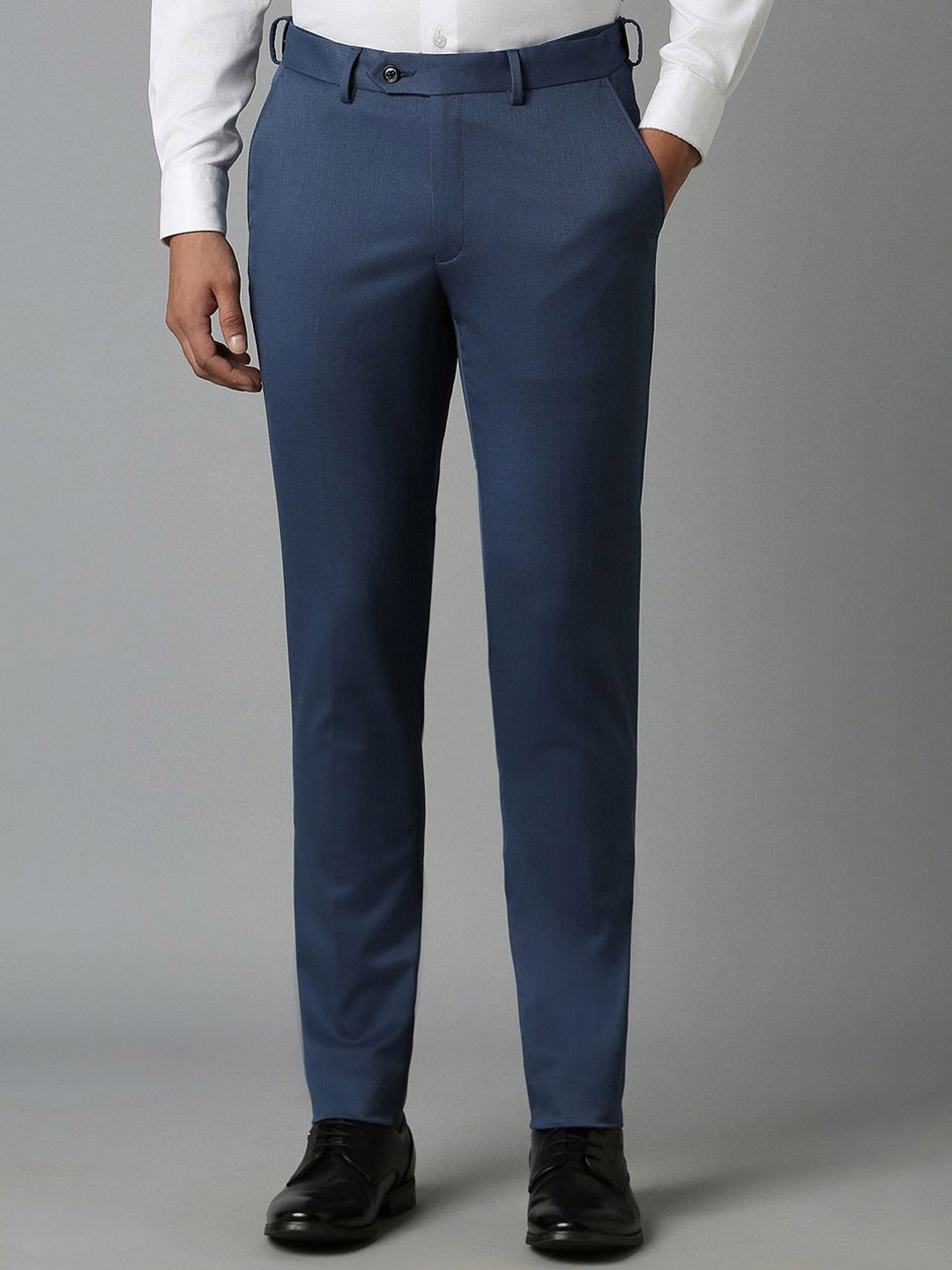 

Louis Philippe Men Slim Fit Trousers, Navy blue