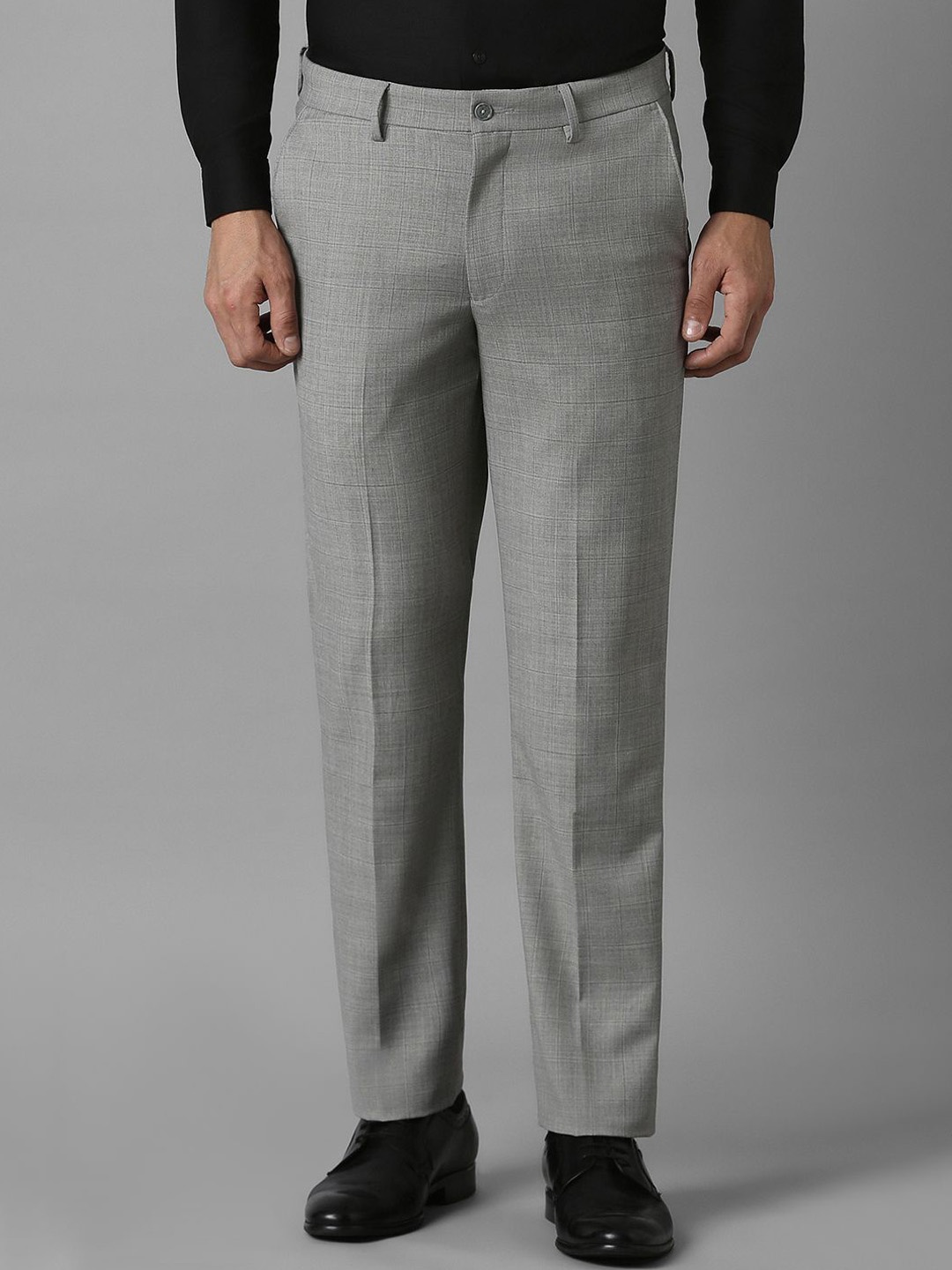 

Louis Philippe Men Slim Fit Trousers, Grey