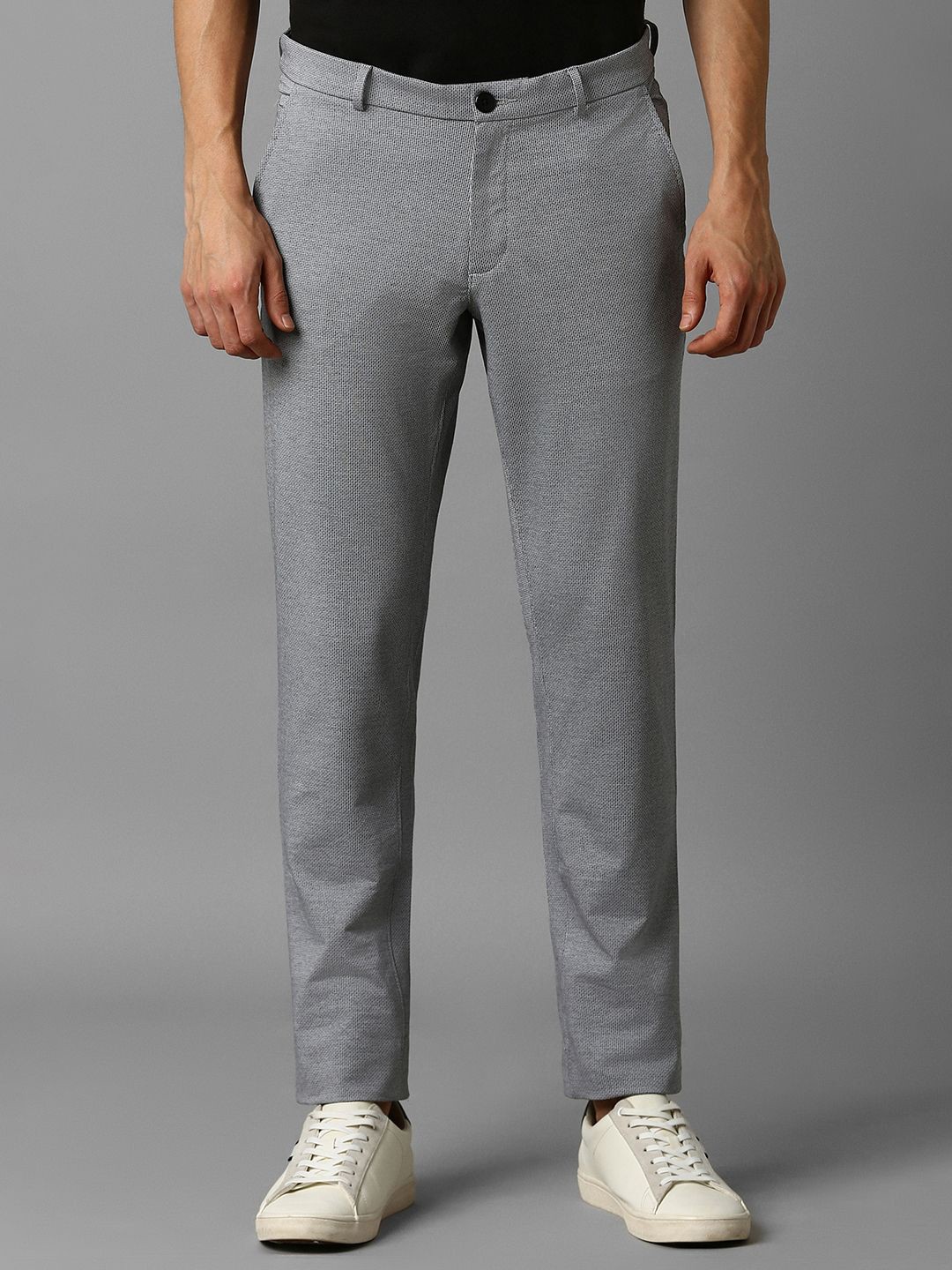 

Louis Philippe Sport Men Slim Fit Trousers, Grey