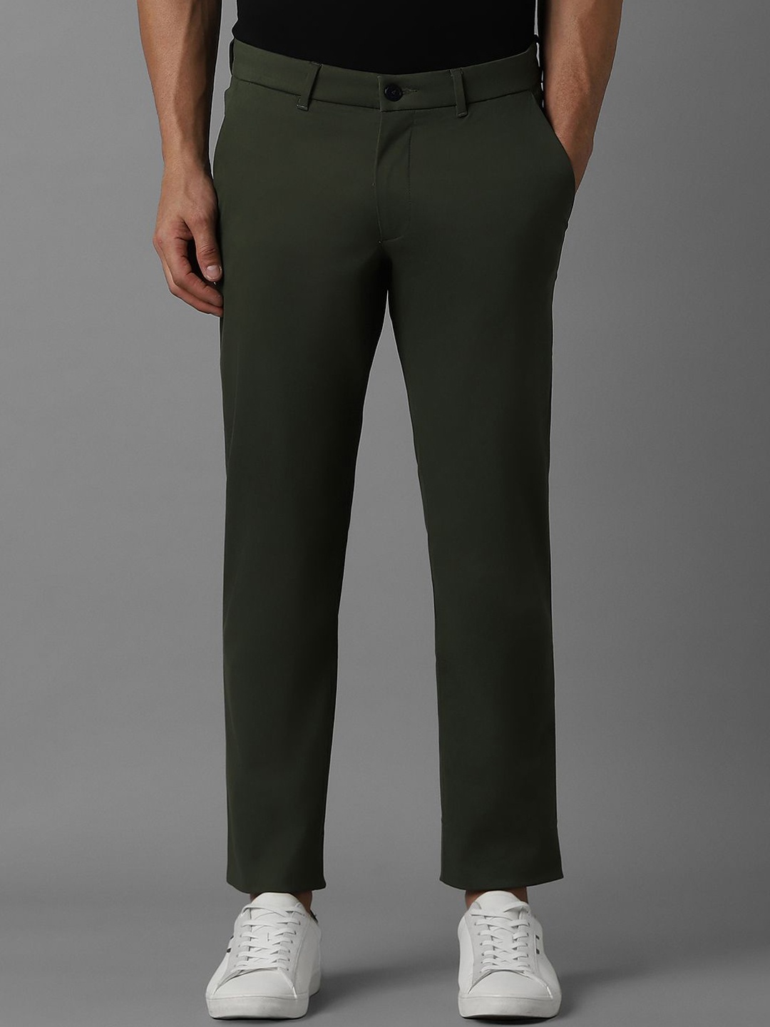 

Louis Philippe Sport Men Slim Fit Trousers, Olive