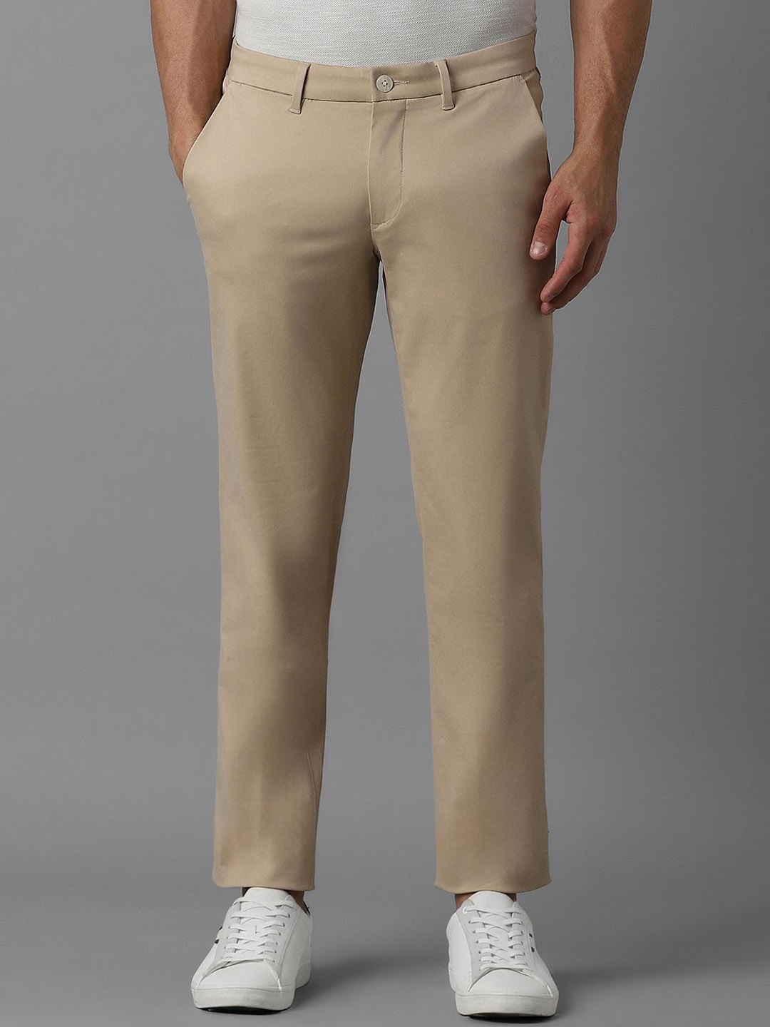 

Louis Philippe Sport Men Slim Fit Trousers, Beige