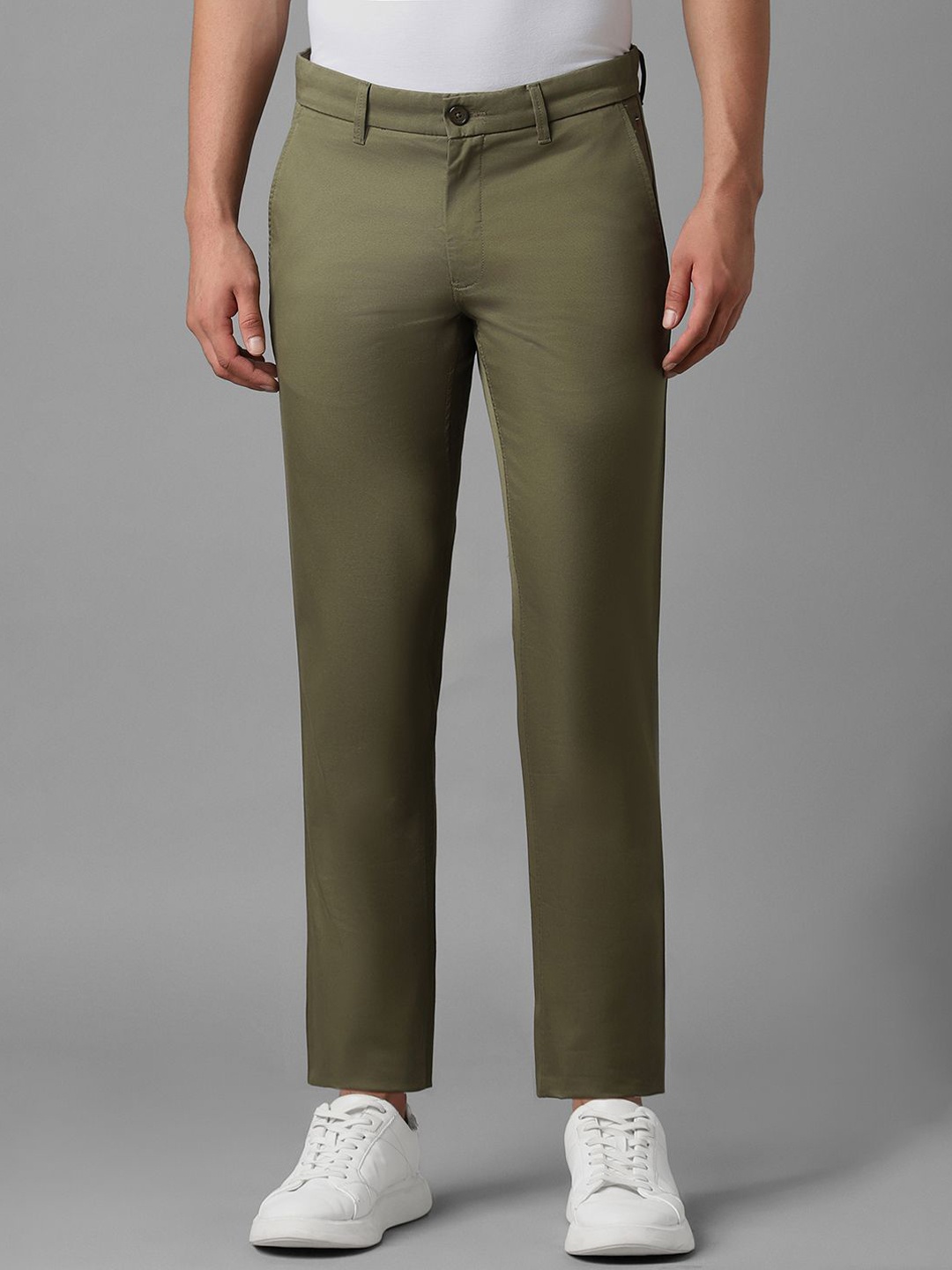 

Louis Philippe Sport Men Slim Fit Trousers, Olive