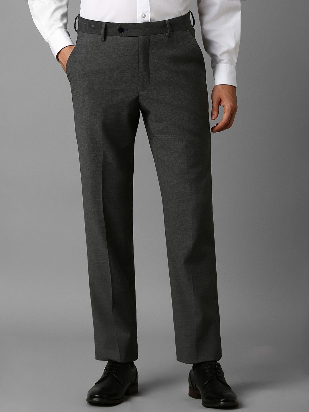 

Luxure by Louis Philippe Men Slim Fit Trousers, Grey