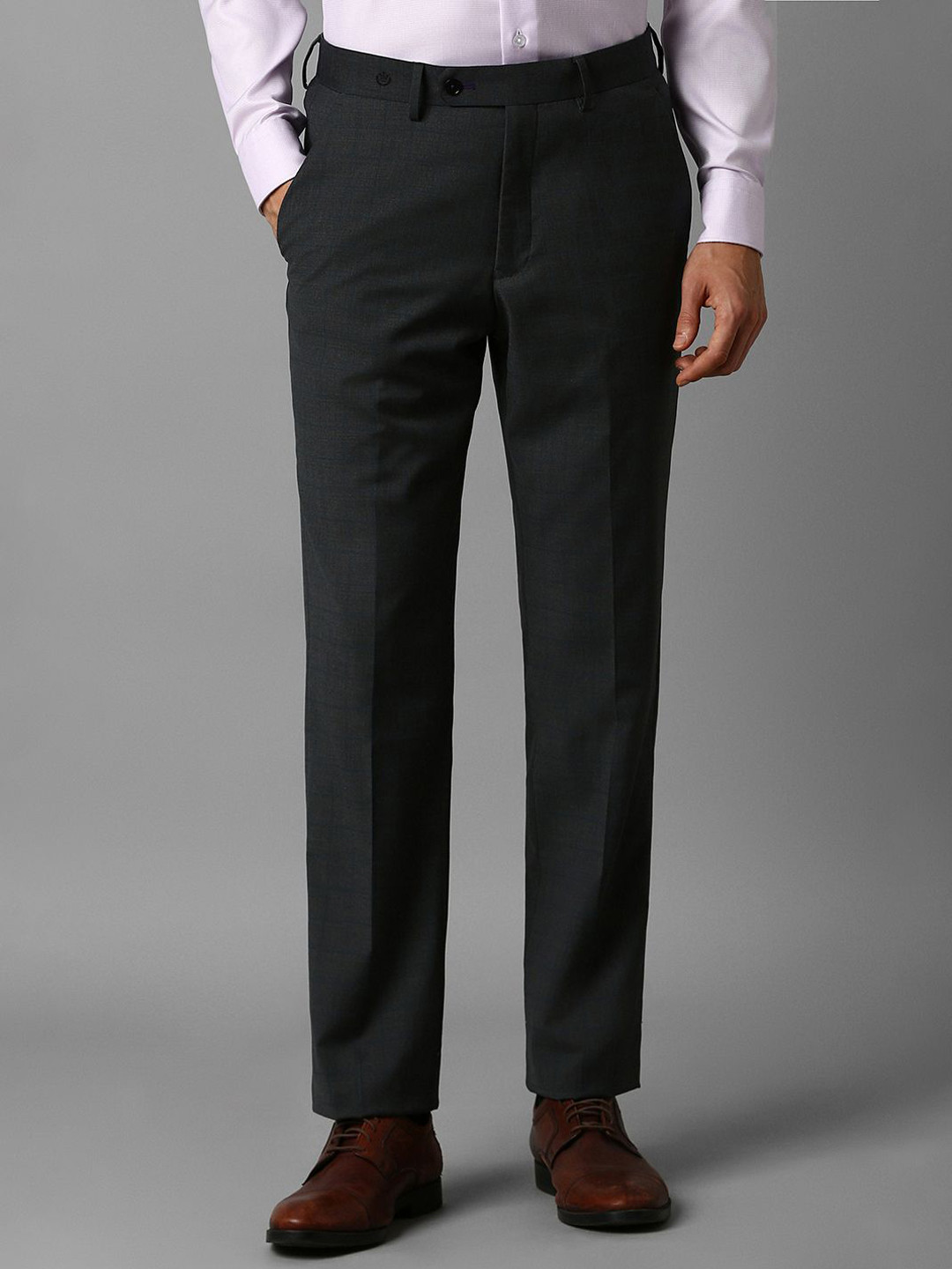 

Luxure by Louis Philippe Men Slim Fit Trousers, Grey