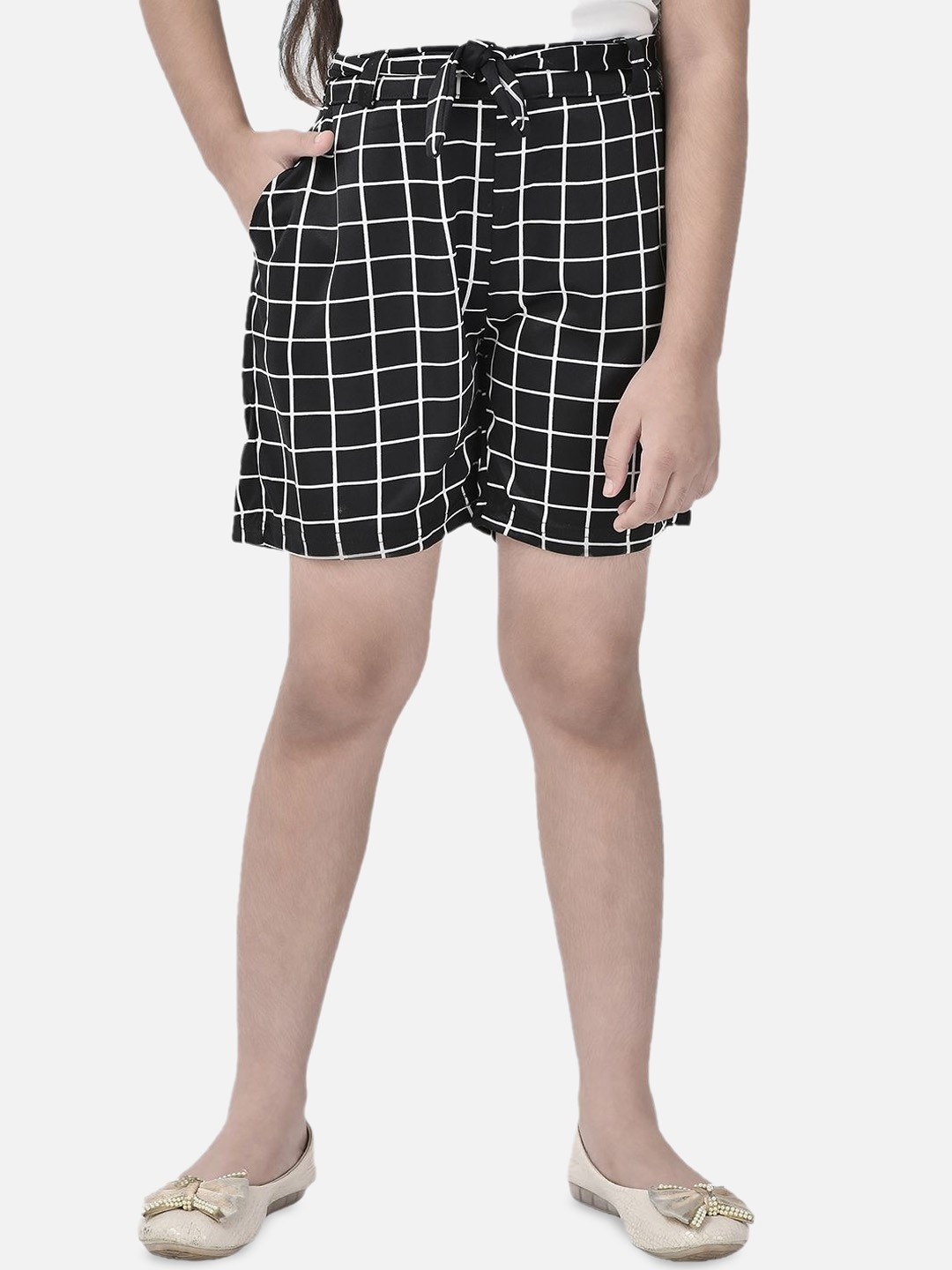 

FNOCKS Girls Relaxed Culottes Trousers, Black