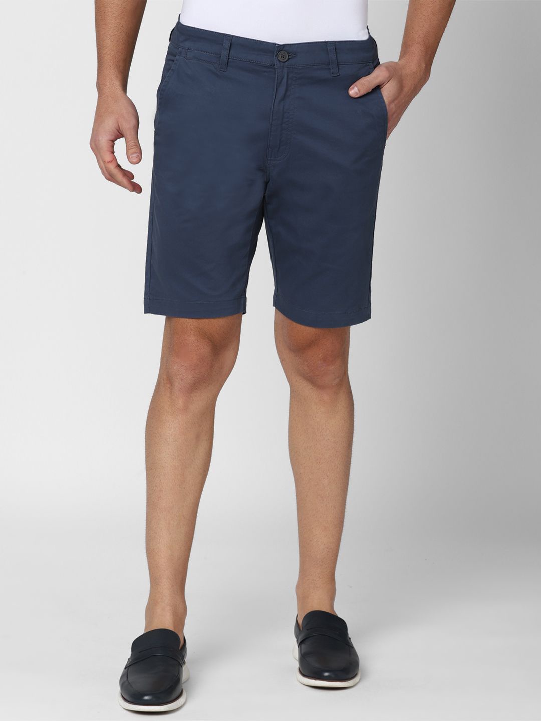 

Peter England Casuals Men Trousers, Navy blue