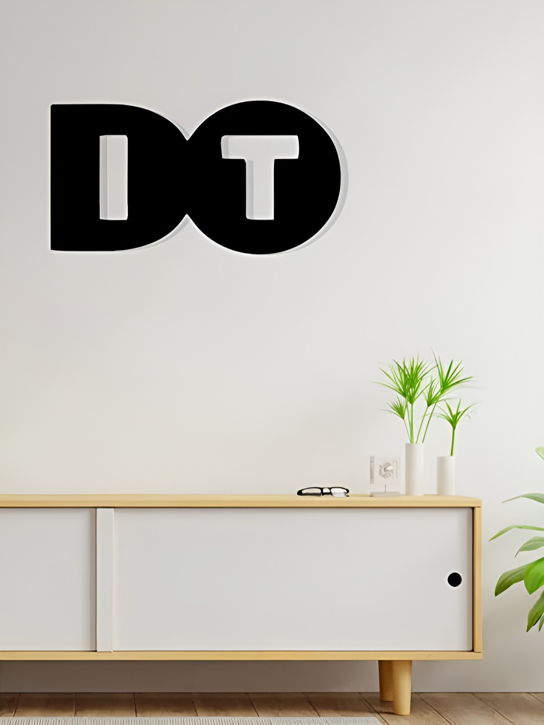 

Artrooms DO IT Metal Wall Art, Black