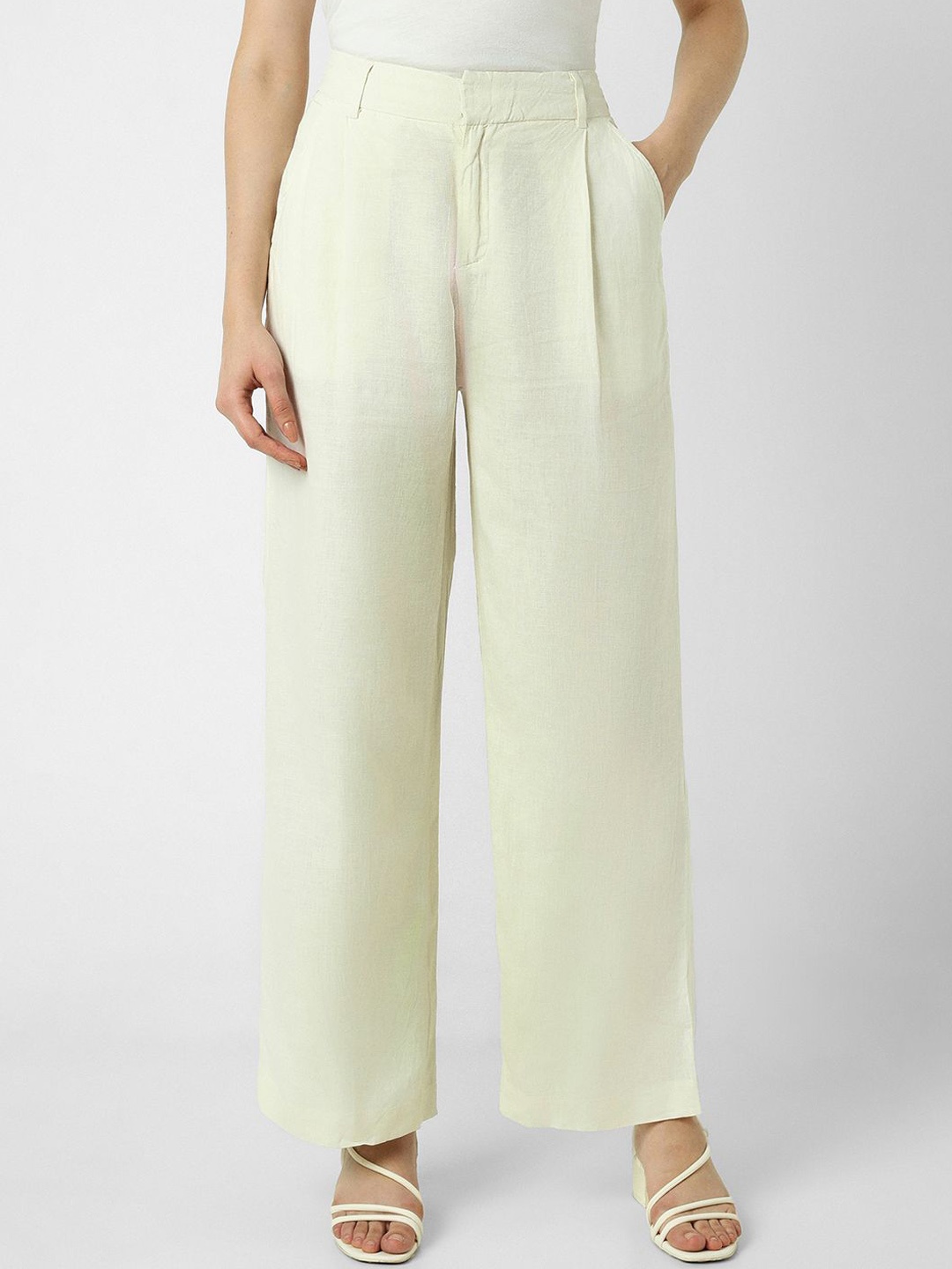 

Van Heusen Woman Women Trousers, Cream