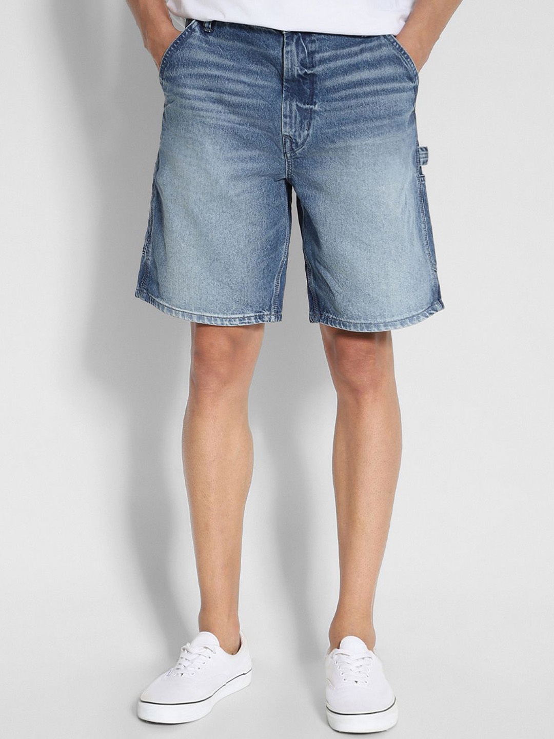 

AMERICAN EAGLE OUTFITTERS Men Washed Denim Shorts Technology, Blue