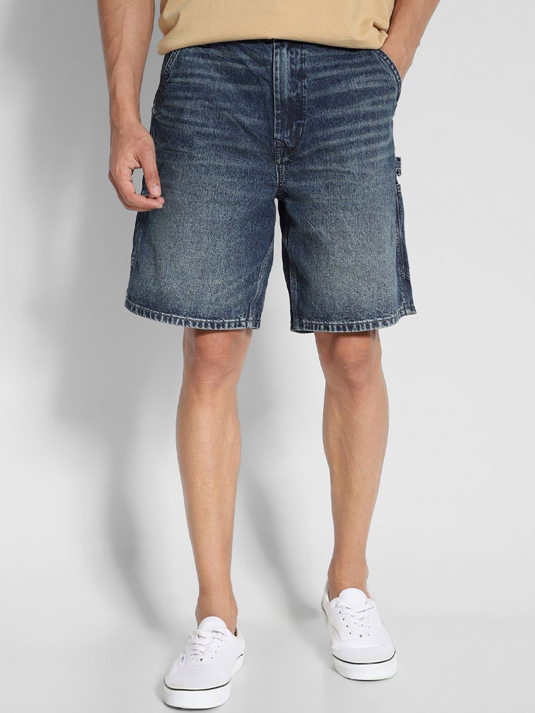 

AMERICAN EAGLE OUTFITTERS Men Washed Denim Shorts Technology, Blue