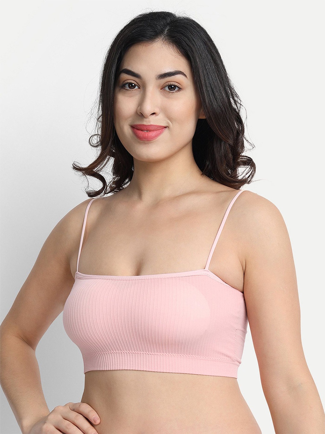 

Spiaty Bralette Bra Medium Coverage Lightly Padded, Pink